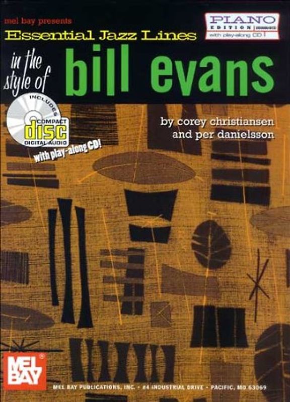 Essential Jazz Lines in the Style of Bill Evans: Piano Edition [With CD]
