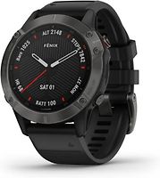Garmin Fenix 6 Sapphire 47 mm noir et bracelet en silicone noir