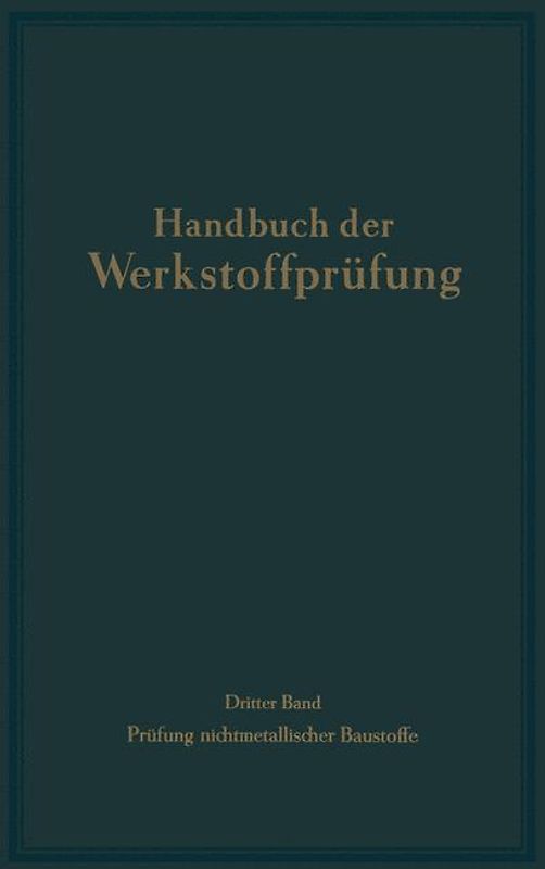 Die Prüfung nichtmetallischer Baustoffe