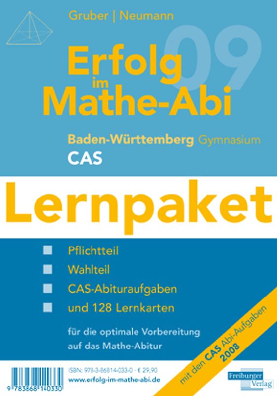 Erfolg im Mathe-Abi 2009 Lernpaket CAS Baden-Württemberg Gymnasium