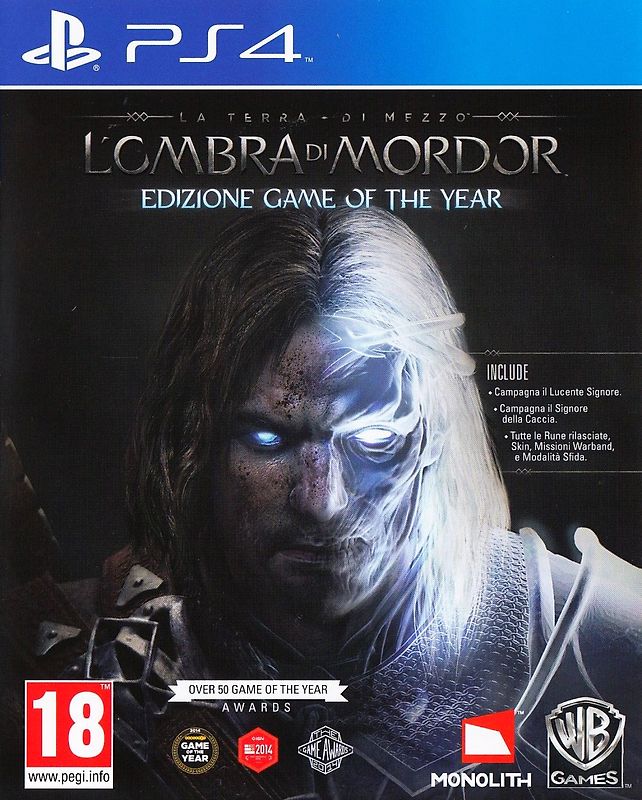 La Terra Di Mezzo: L'Ombra di Mordor [Game of the Year Edition, IT Import] PlayStation 4