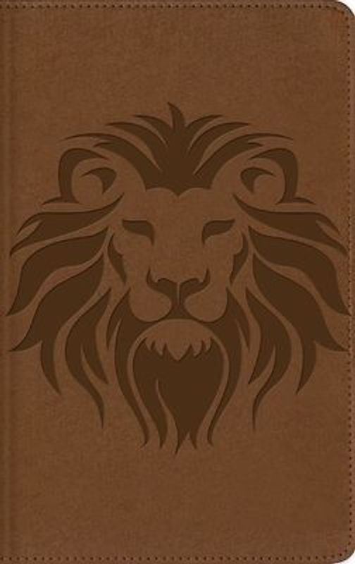 Nbla, Biblia Visual de Estudio Para Niños, León, Interior a Cuatro Colores, Leathersoft, Café, Comfort Print