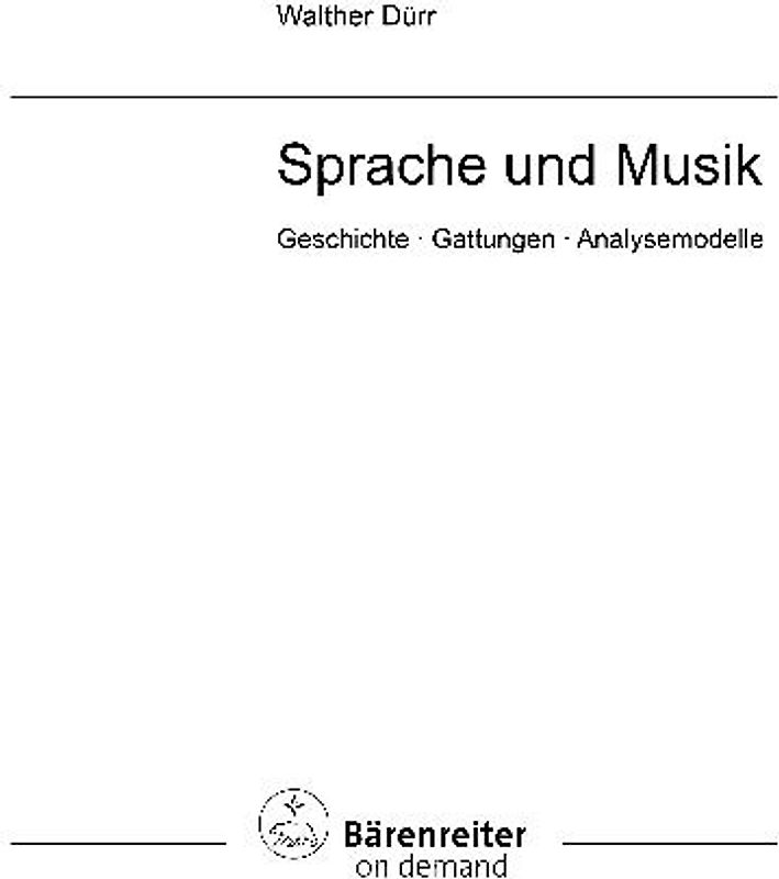 Sprache und Musik
