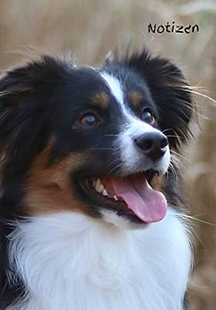 Notizen: kariert - Notiz - Australian Shepherd - Hund - Hunderasse - Tierarzt - Tagebuch - Mädchen - Frauen - Hundesport
