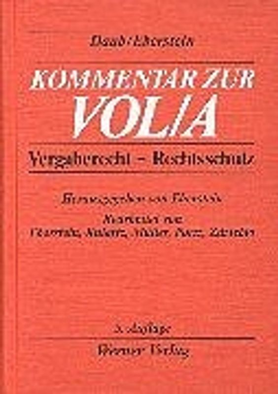 Kommentar zur VOL - Teil A