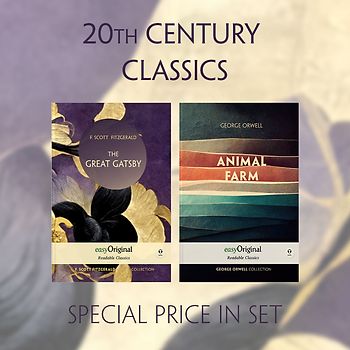 20th Century Classics Books-Set (with 2 MP3 Audio-CDs) - Readable Classics - Unabridged english edition with improved readability