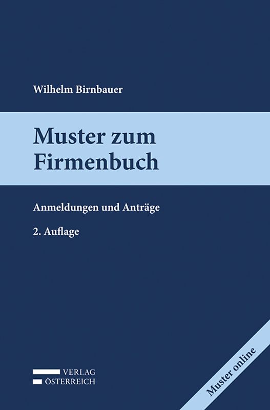Muster zum Firmenbuch