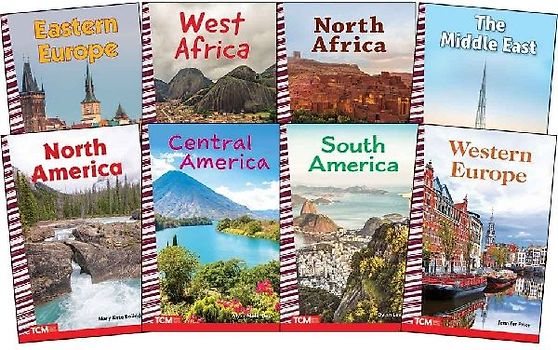 Explore the World: The Americas, Europe, Africa and the Middle East: Social Studies Readers 8-Book Set