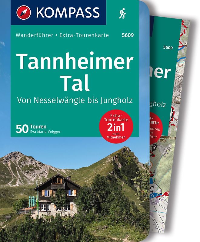 KOMPASS Wanderführer Tannheimer Tal von Nesselwängle bis Jungholz, 50 Touren mit Extra-Tourenkarte