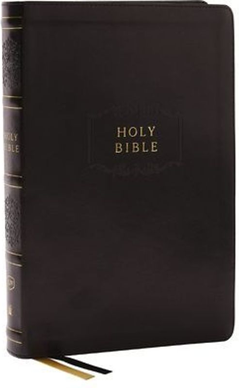 KJV Holy Bible with 73,000 Center-Column Cross References, Black Leathersoft, Red Letter, Comfort Print: King James Version