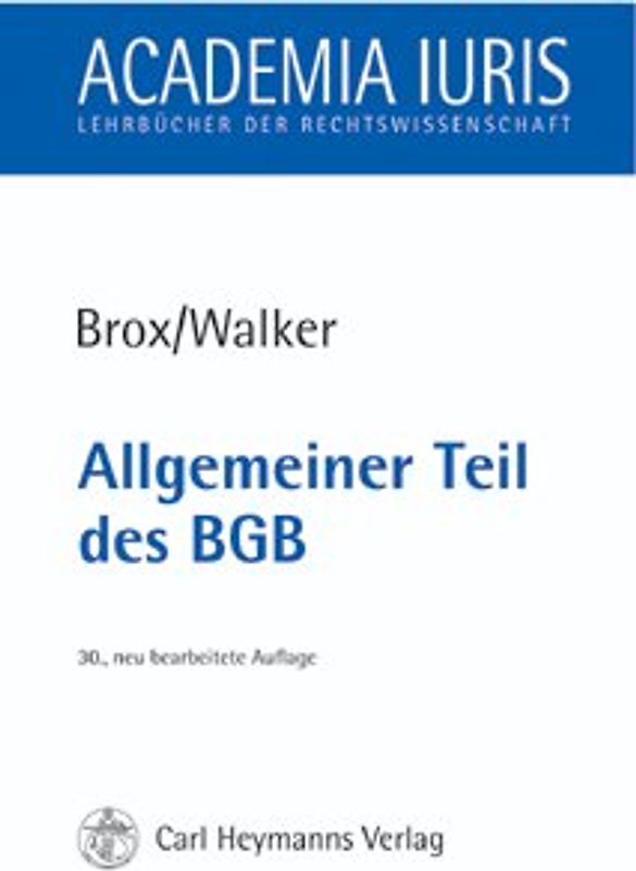 Allgemeiner Teil des BGB