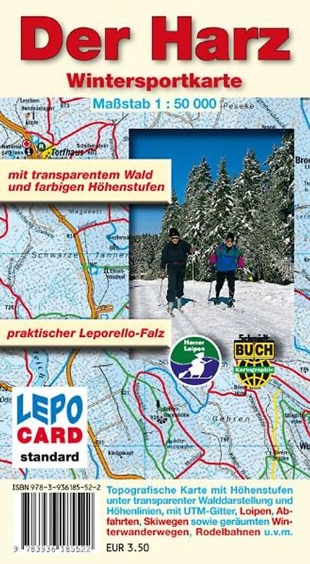 Wintersportkarte - Der Harz