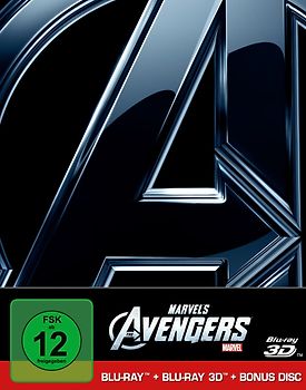 Marvel's The Avengers 3D [Steelbook inkl. 2D Version & Bonus Disc, 3 Discs] 3D Blu-ray Disc