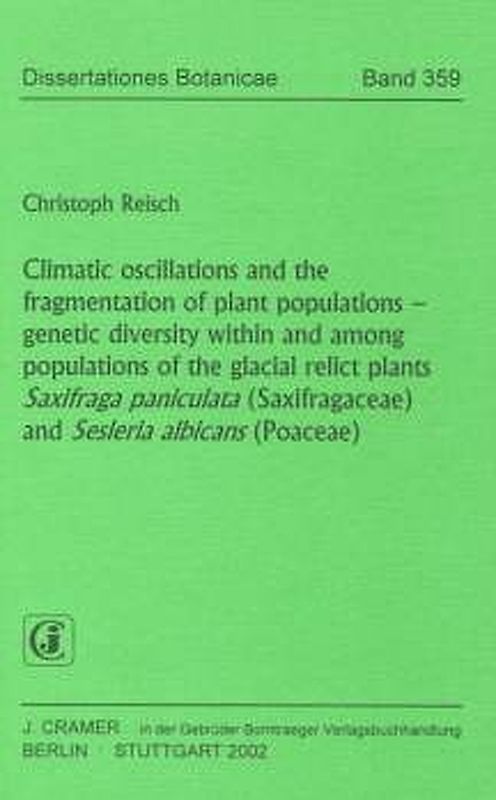 Climatic oscillations and the fragmentation of plant populations -