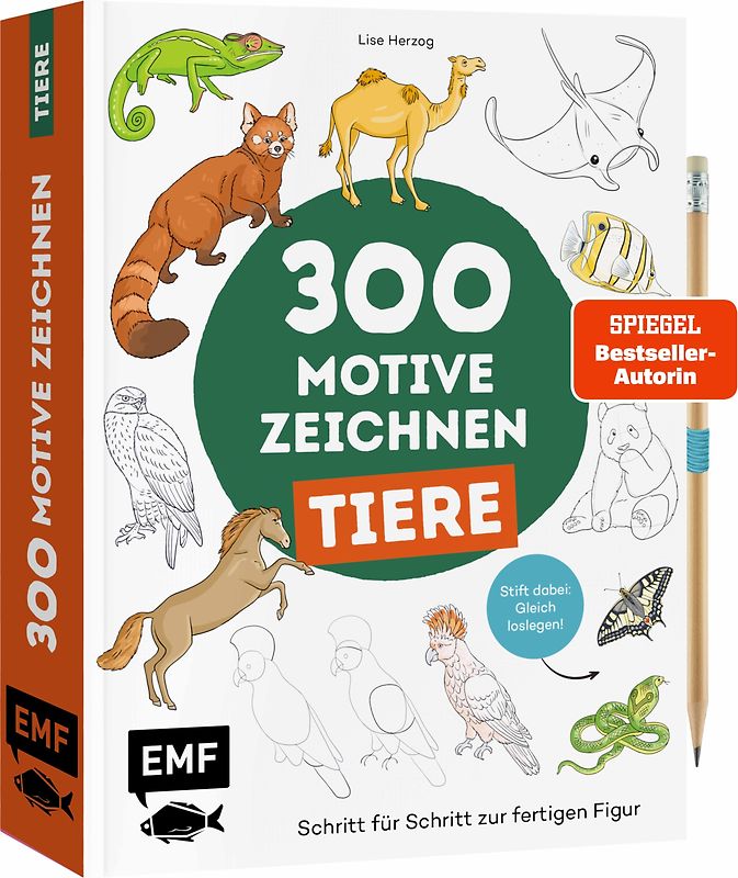 300 Motive zeichnen – Tiere