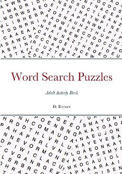 Word Search Puzzles, Adult Activity Book