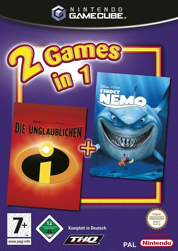 Die Unglaublichen + Findet Nemo (2 Games in 1) Nintendo GameCube