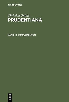 Christian Gnilka: Prudentiana / Supplementum