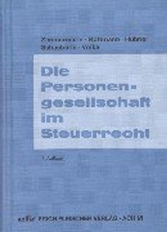 Die Personengesellschaft im Steuerrecht