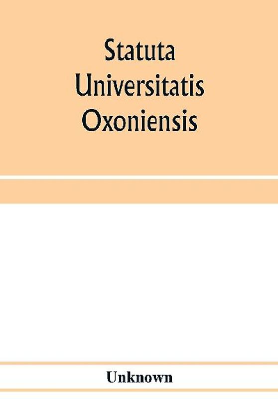 Statuta Universitatis Oxoniensis