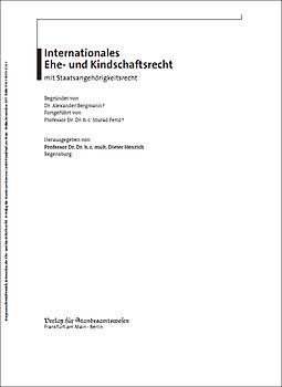 Internationales Ehe- und Kindschaftsrecht mit Staatsangehörigkeitsrecht
