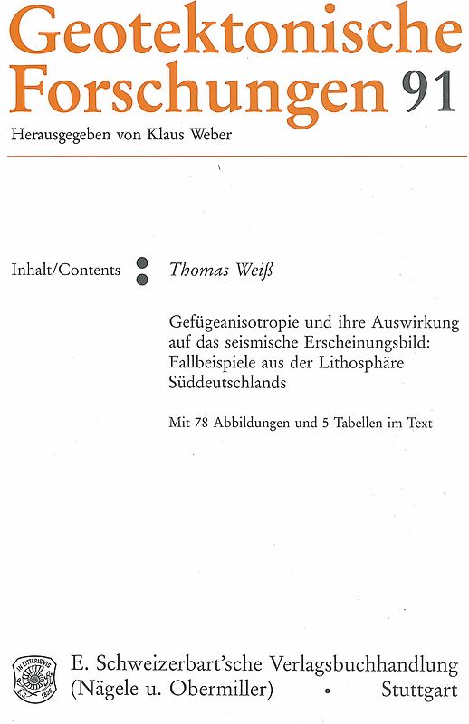 Gefügeanisotropie und ihre Auswirkung auf das seismische Erscheinungsbild