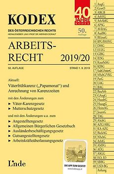 KODEX Arbeitsrecht 2019/20