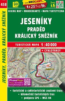 Jeseníky, Praděd, Kralický Sněžník / Gesenke, Altvater, Gr. Schneeberg (Wander - Radkarte 1:40.000)