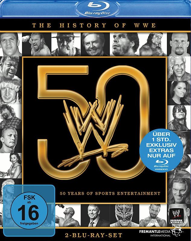 The History of WWE - 50 Years of Sports Entertainment Blu-ray Disc