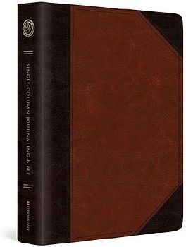 ESV Single Column Journaling Bible (Trutone, Brown/Cordovan, Portfolio Design)