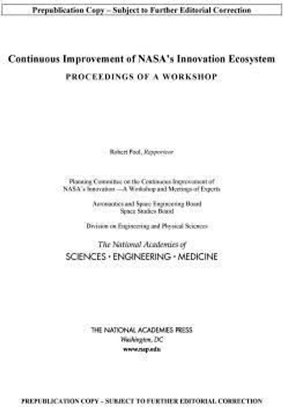 Continuous Improvement of Nasa's Innovation Ecosystem