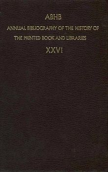 ABHB Annual Bibliography of the History of the Printed Book and Libraries