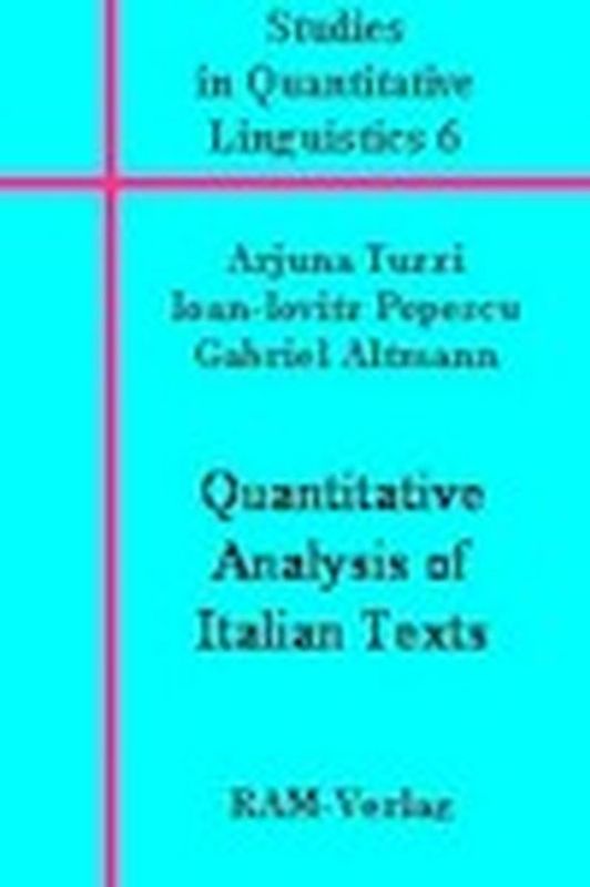 Quantitative Anlaysis of Italian Texts