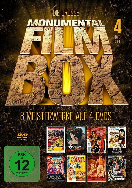 Die große Monumental - Filmbox (4 Discs) DVD