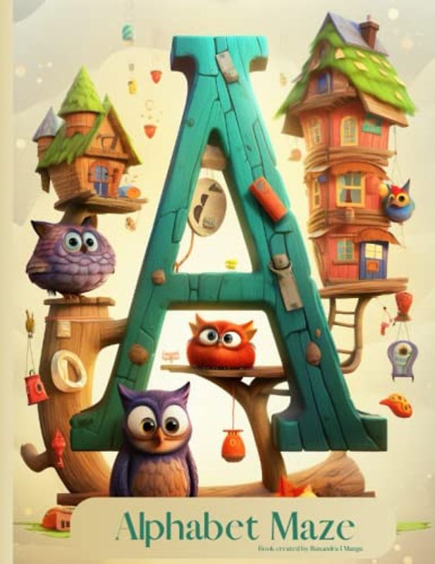 Alphabet Mazes: Animals Alphabet Maze Book for Kids