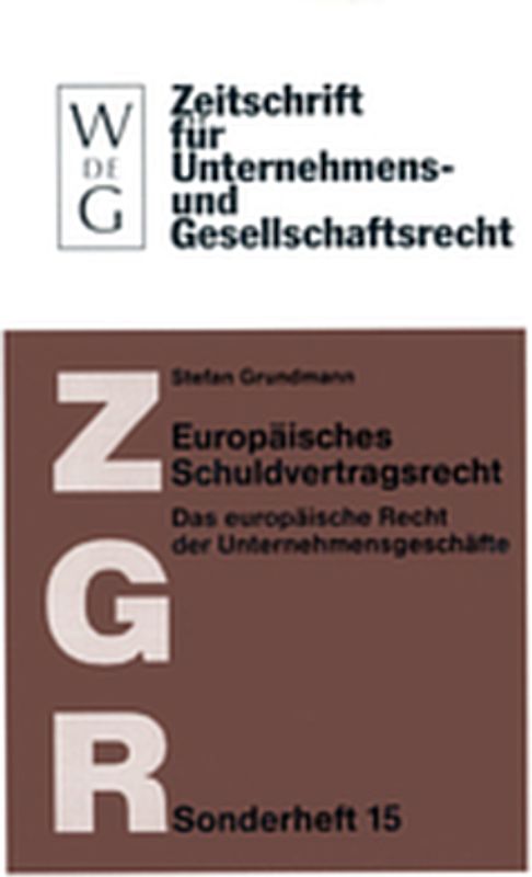 Europäisches Schuldvertragsrecht