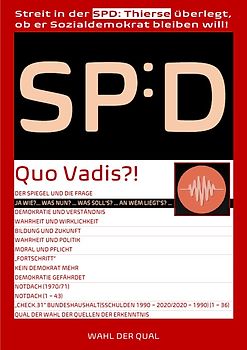SP:D Quo Vadis?! Streit in der SPD: Thierse überlegt, ob er Sozialdemokrat bleiben will!
