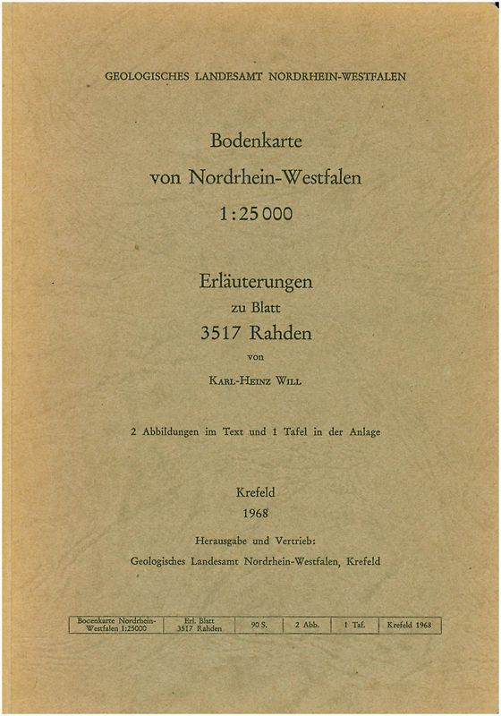 Bodenkarten von Nordrhein-Westfalen 1:25000 / Rahden