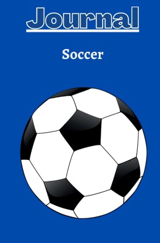 soccer Journal with a cobalt blue background