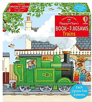 Poppy and Sam's Book and 3 Jigsaws: Trains (Farmyard Tales Poppy and Sam)