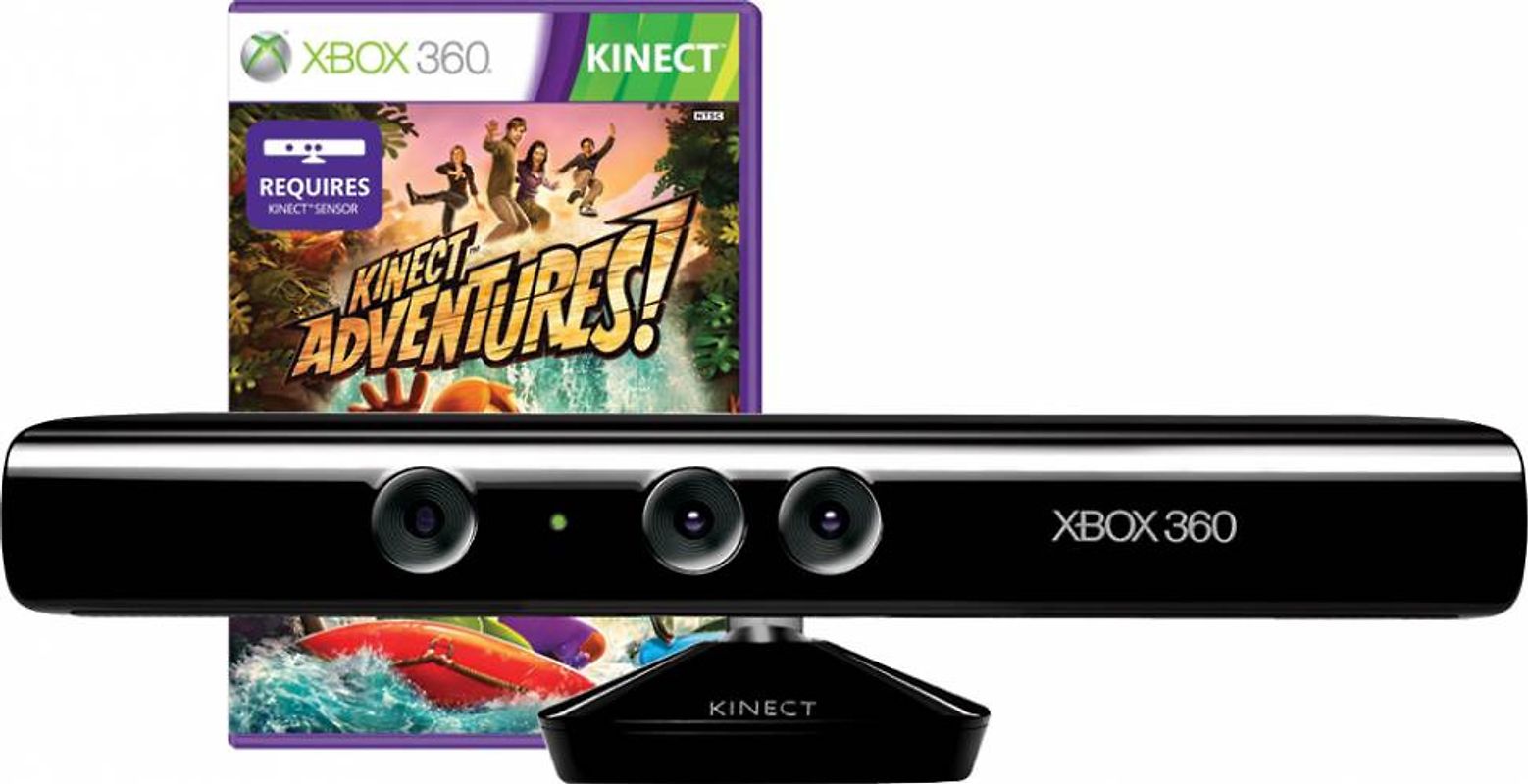Microsoft Kinect [nur mit Xbox 360 Small verwendbar, inkl. Kinect Adventures] Bundleversion