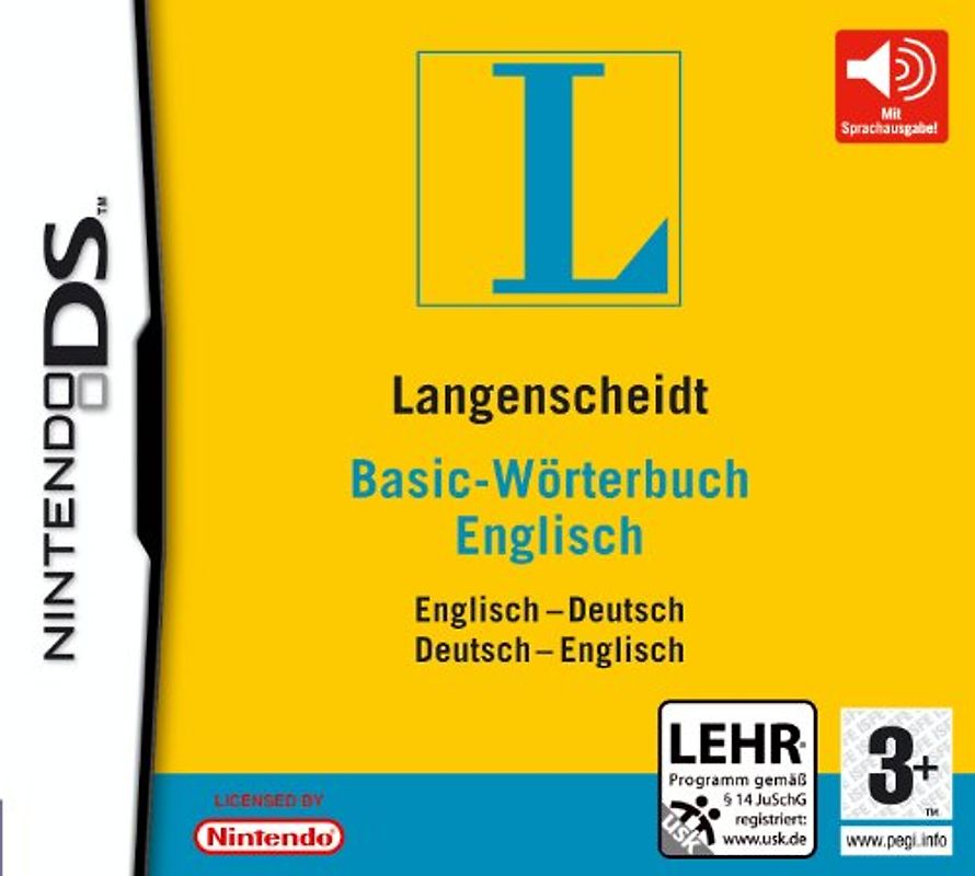 Basic-Wörterbuch Englisch Langenscheidt Nintendo DS