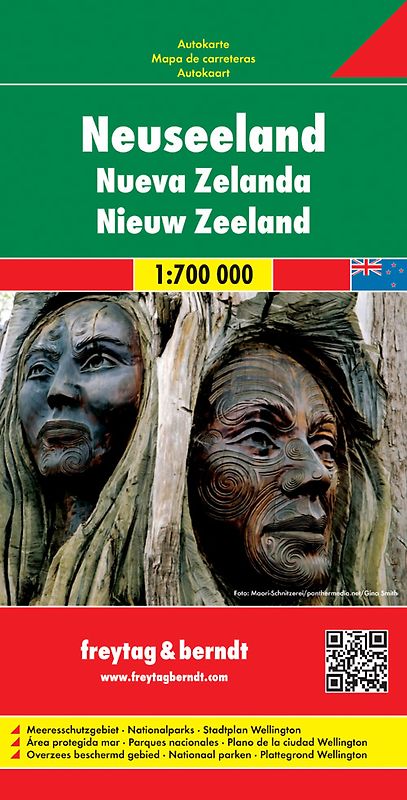 Neuseeland, Autokarte 1:700.000
