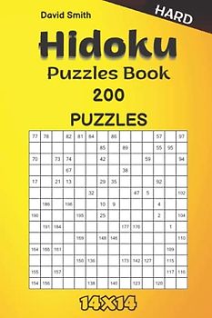 Hidoku Puzzles Book - 200 Hard Puzzles 14x14