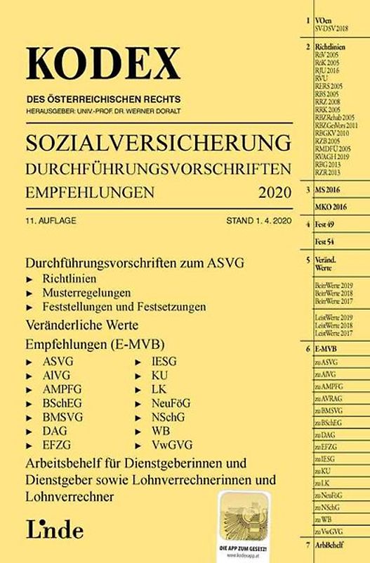 KODEX Sozialversicherung 2020/21, Band III