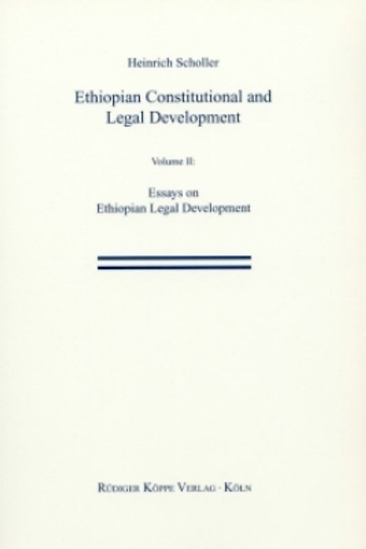 Ethiopian Constitutional and Legal Development