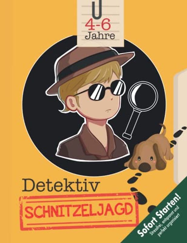 Schatzsuche Detektiv Kindergeburtstag 4-6 Jahre: Kreativ geplante Schatzsuche - Fallermittlung mit Fußspuren & Fingerabdrücke lesen - Sofort Startklar! (Bravo Schatzsuche)
