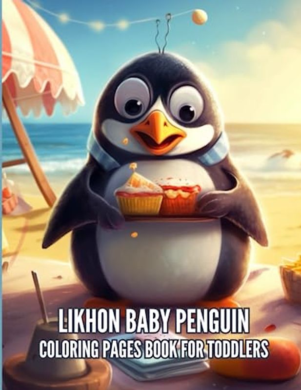 Likhon Baby Penguin Coloring Pages Book for Toddlers