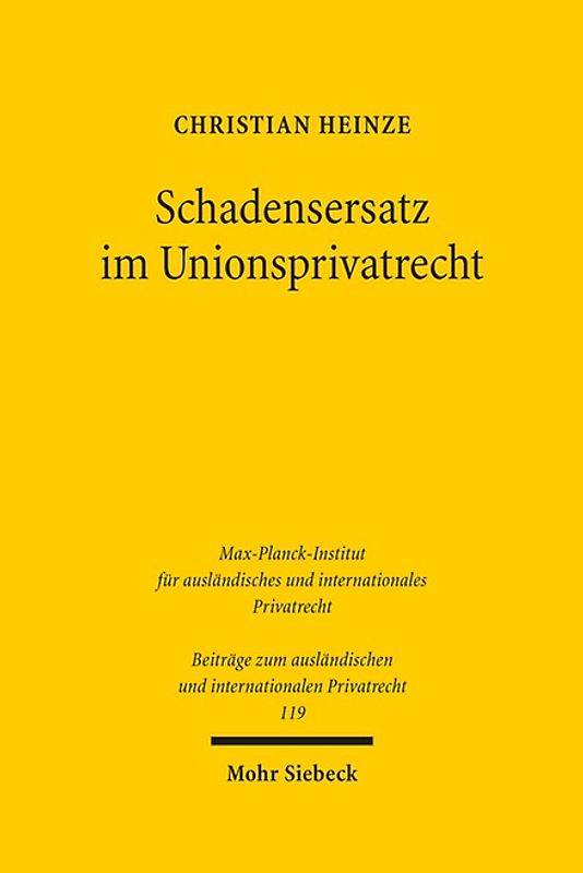 Schadensersatz im Unionsprivatrecht