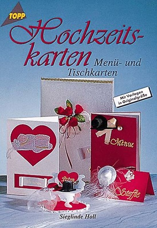 Hochzeitskarten. Menue- und Tischkarten